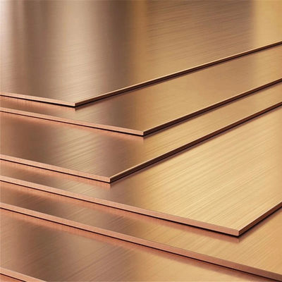 0-200 Hardness 4X8 99.9% Copper Plate Sheets for Construction Customized Request